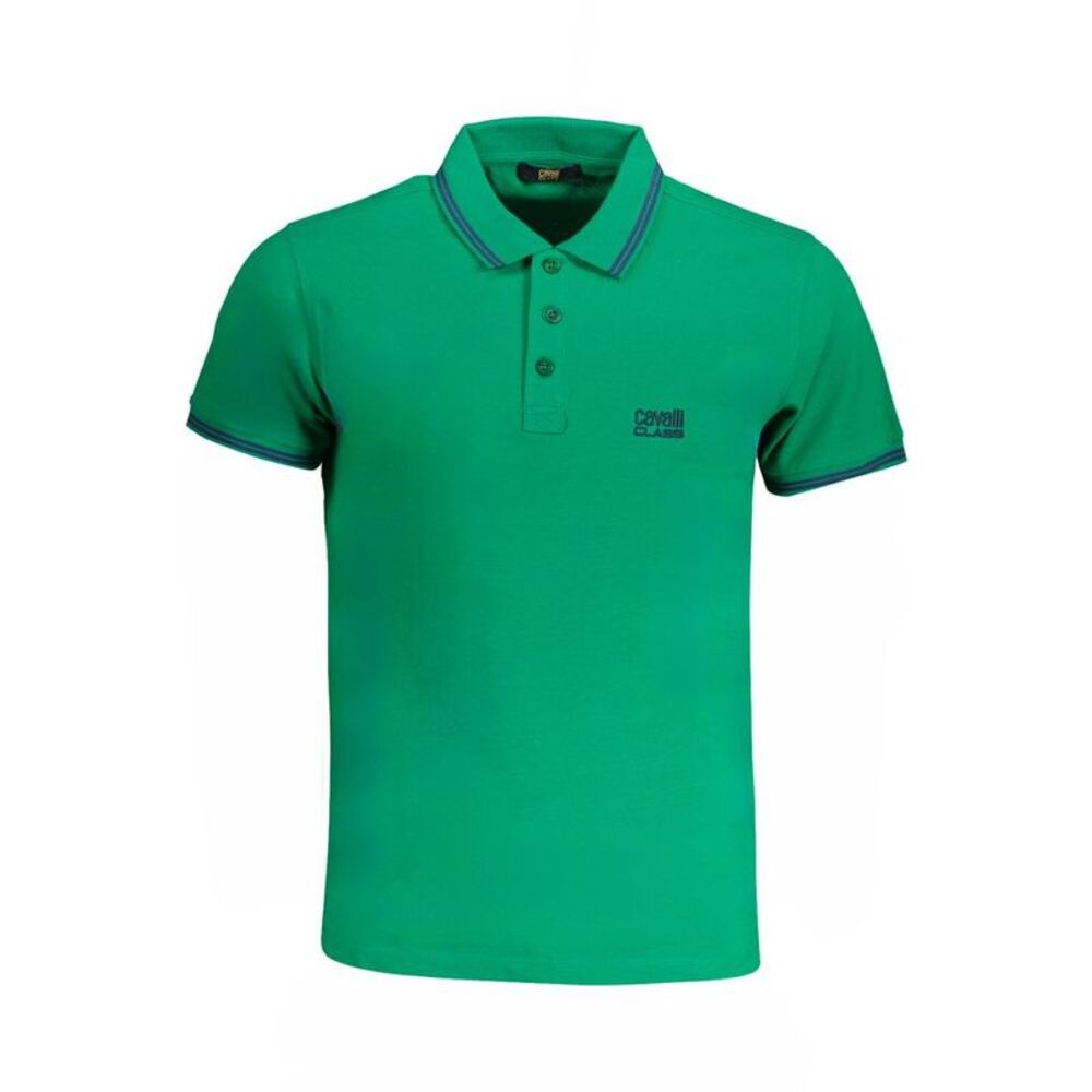 Cavalli Class Verde Cotton Men Men's Polo